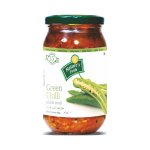 Nature's Pride Green Chilli Pickle Label