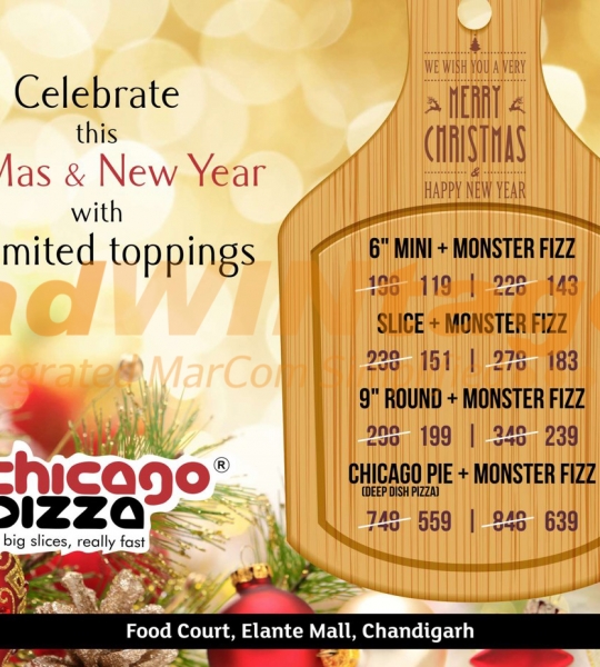 Chicago Pizza Chandigarh – Christmas & New Year Celebration