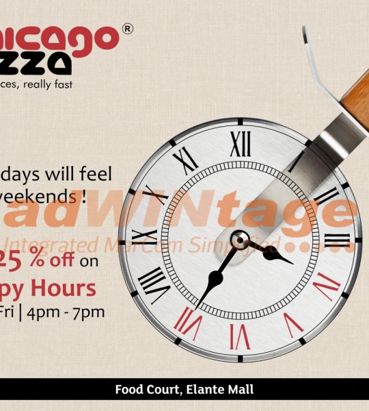 Chicago Pizza Chandigarh – Happy Hours Promotion