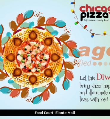 Chicago Pizza,Chandigarh – Diwali greetings