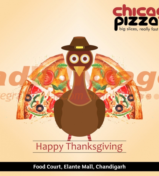 Chicago Pizza,Chandigarh – Thanksgiving greetings