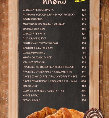 Golden-Tulip-Bakery-&-confectionary-Wall-Menu