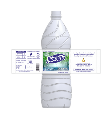Novello-Water Bottle Label