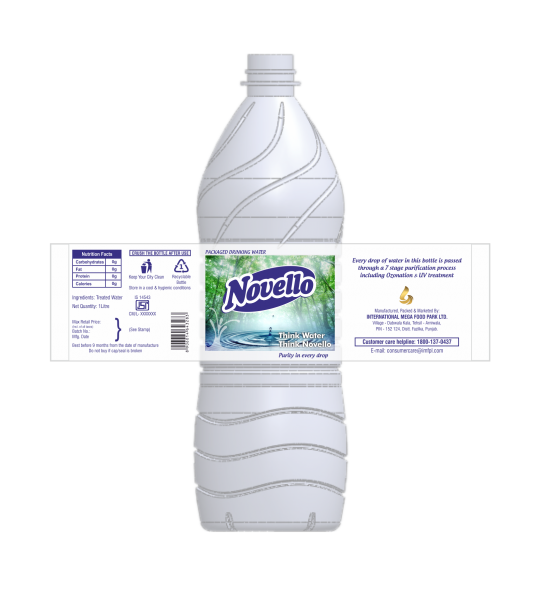 Novello-Water Bottle Label