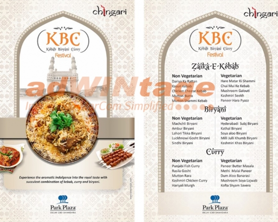 Park Plaza Shahdara – Kebab & Biryani Menu