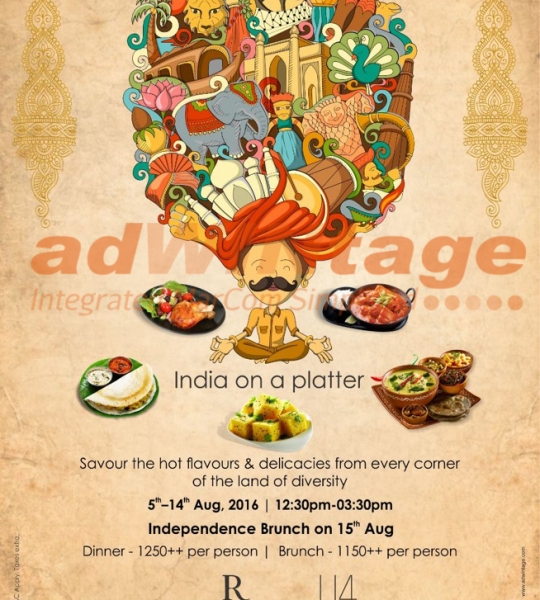 Renaissance Marriott – India on my platter  promotion