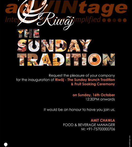 Renaissance Marriott, Lucknow – Riwaaz- Sunday Brunch